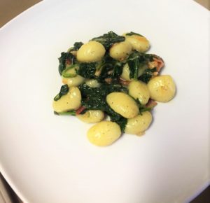 gnocchi with spinach and bacon