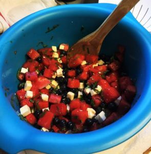 red white blue salad