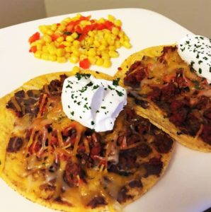 Chorizo Beef Tostadas