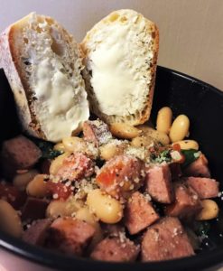 sausage spinach bean