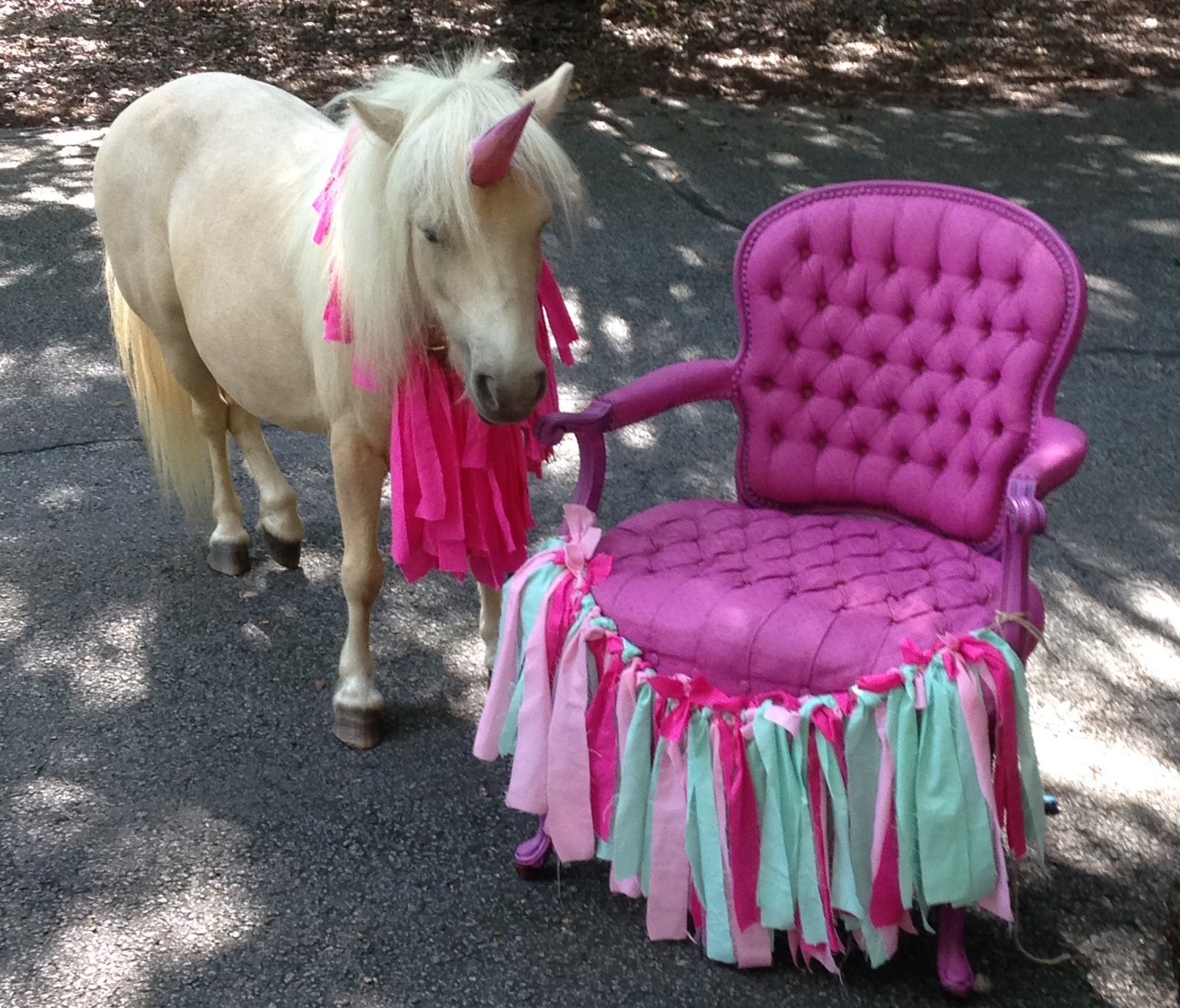 the petting zoo plush unicorn