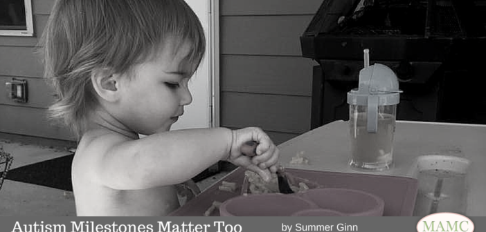 Autism Milestones Matter Too by Summer Ginn